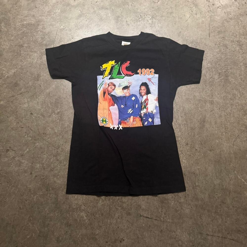 1992 tlc black t shirt cross